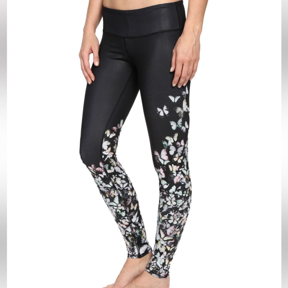 ALO Yoga Black Goddess Butterfly Leggings XS
